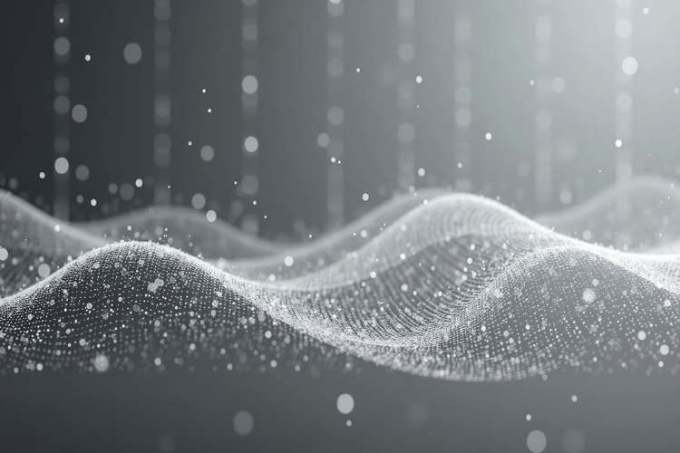 Abstract Digital Waves Background Wallpaper