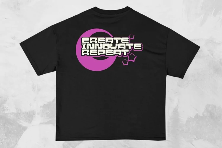 Create Innovate Repeat Streetwear Typography T-shirt Design