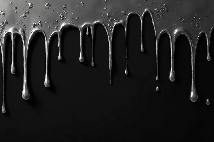Dripping Liquid Metal Background Wallpaper