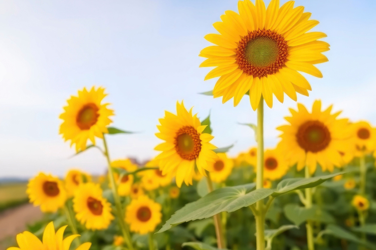 Sunflower Field Background