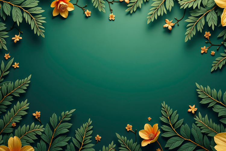 Floral Border Background