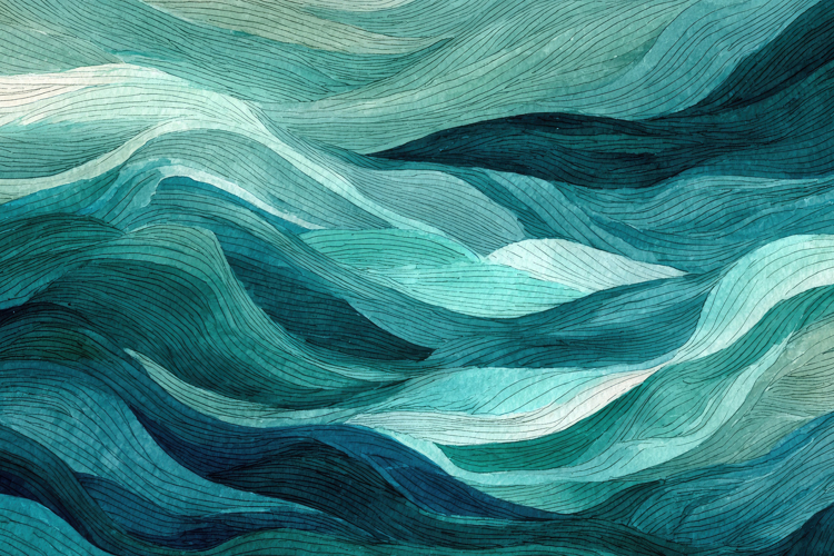 Abstract Ocean Waves example image 1