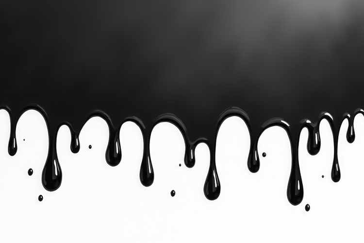 Black Paint Drip with White Background Wallpaper