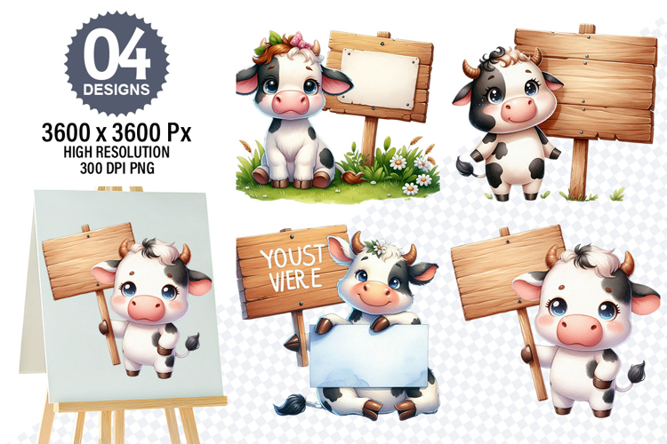 Cow Sublimation Designs Image 5