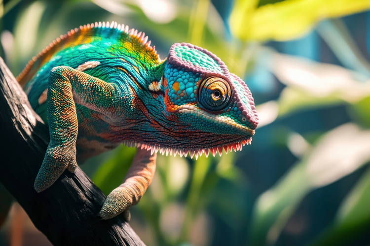 Panther Chameleon Background Wallpaper