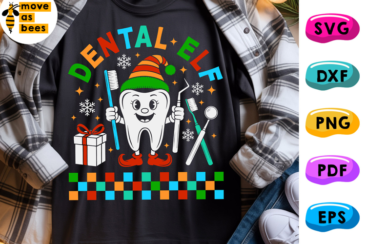 Dental Elf Svg, Png, Assistant, Dentist, Orthodontist X-mas