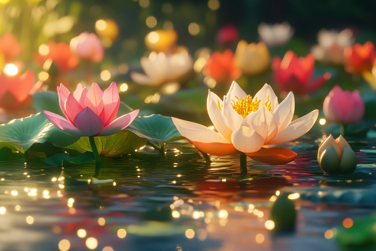 Lotus Flower Clipart Image 22