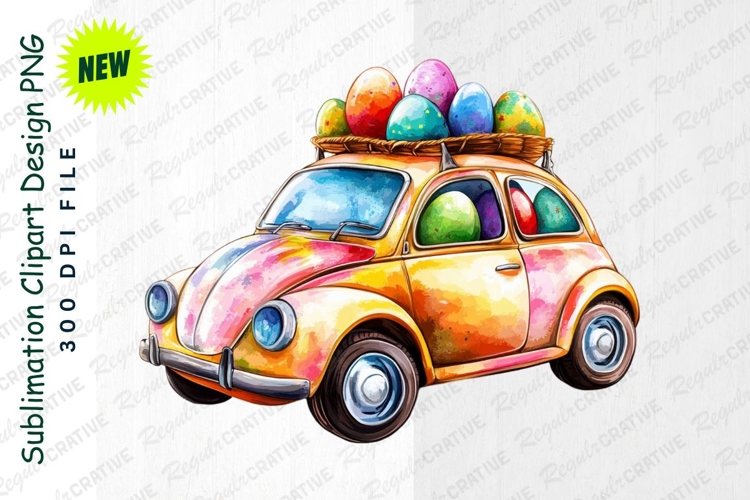 Watercolor Easter Eggs Clipart Image 5