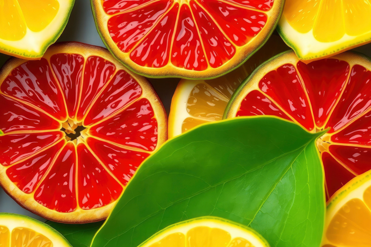 Grapefruit Slice Background
