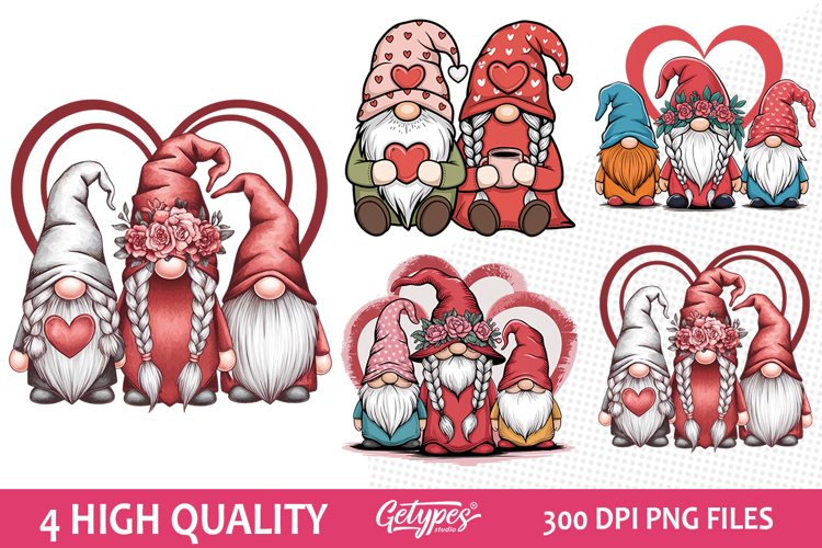Valentine Gnome Clipart Image 5