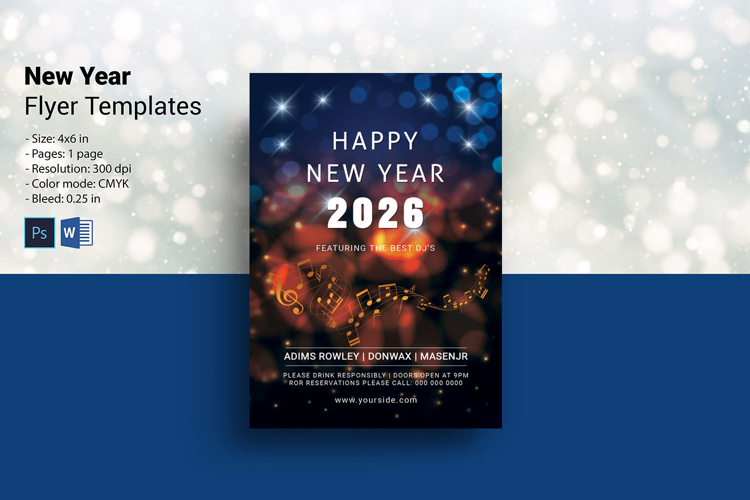 New Year Party Flyer 2026