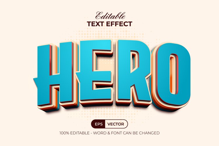 3D Text Effect Layered Colorful Style example image 1