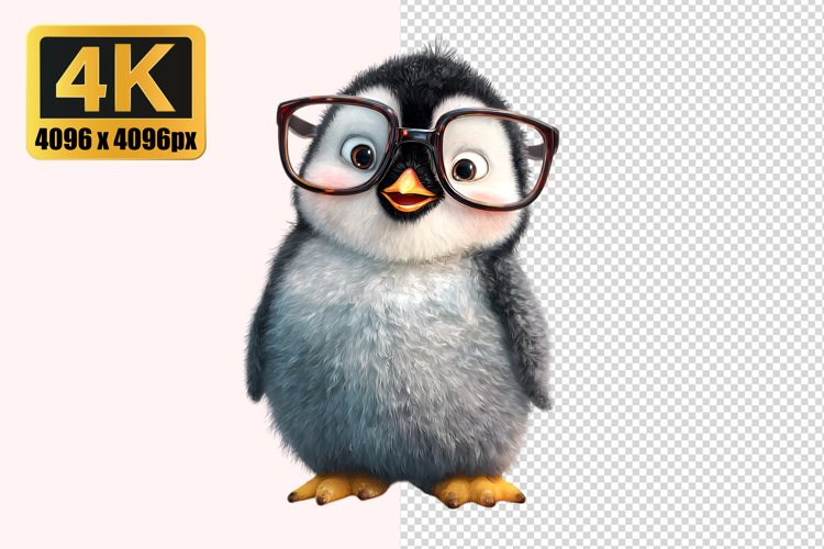 Cute Baby Penguin Transparent PNG