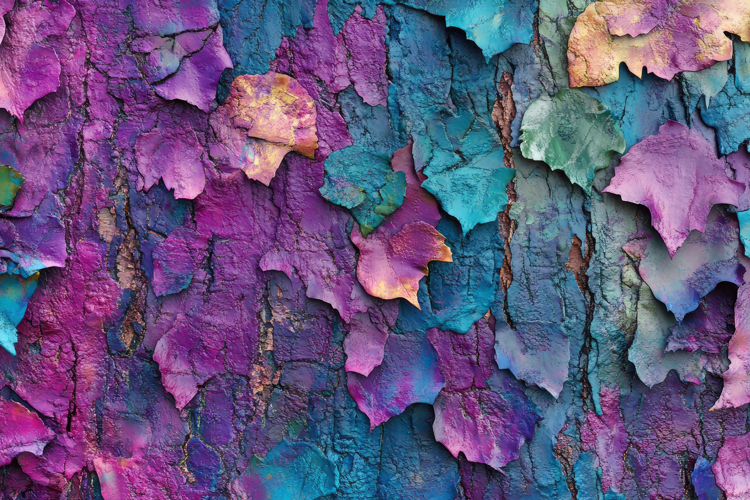 Purple Peeling Paint Background Wallpaper example image 1