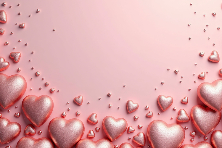 Pink Hearts Background