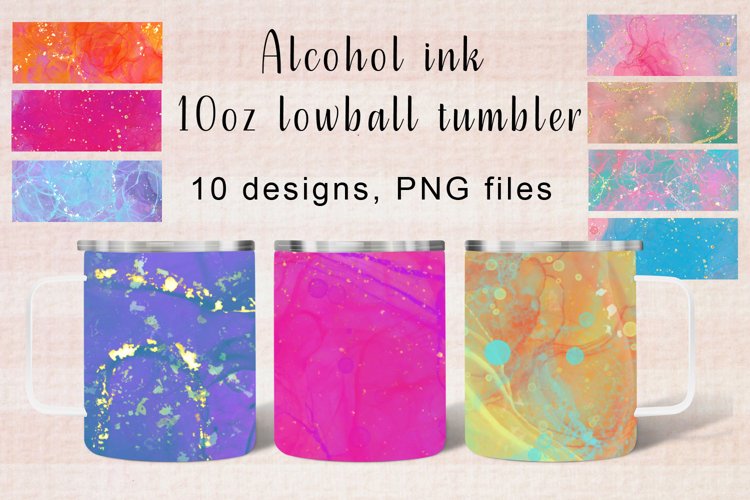 Alcohol Ink Tumbler Wrap Image 7