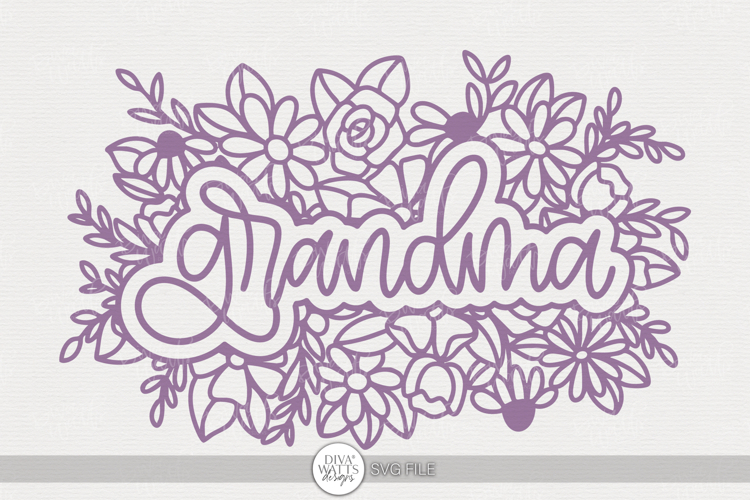 Grandma Floral SVG | Mother’s Day Cut File