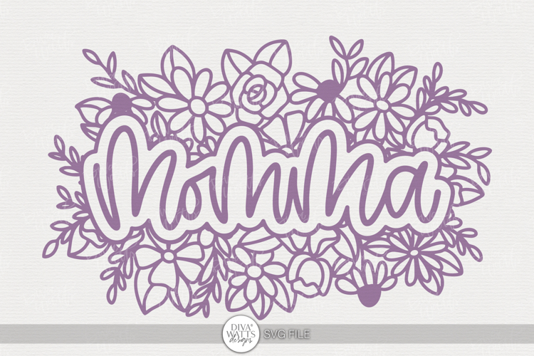 Momma Floral SVG | Mother’s Day Cut File