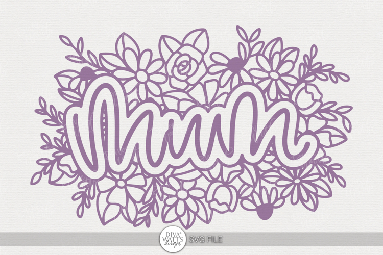 Mom Floral SVG | Mother’s Day Cut File