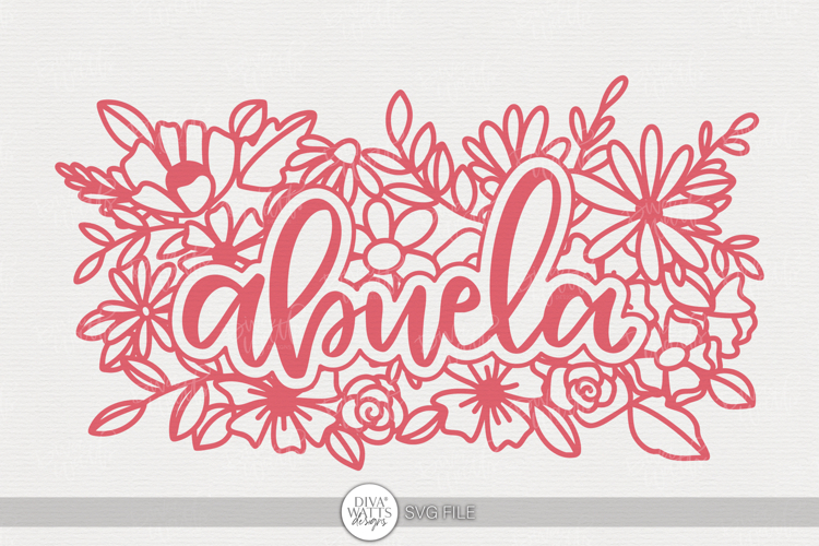 Abuela SVG | Floral Grandmother Quote Design