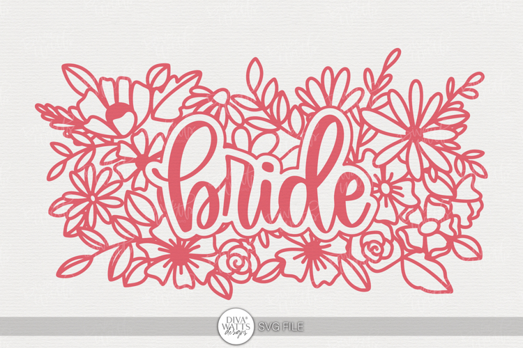 Bride SVG | Floral Wedding Shirt Design