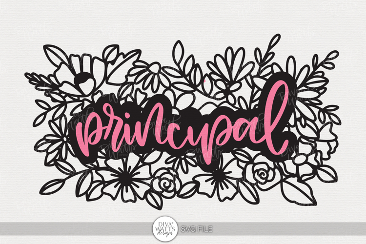 Principal SVG | Floral School Appreciation Design