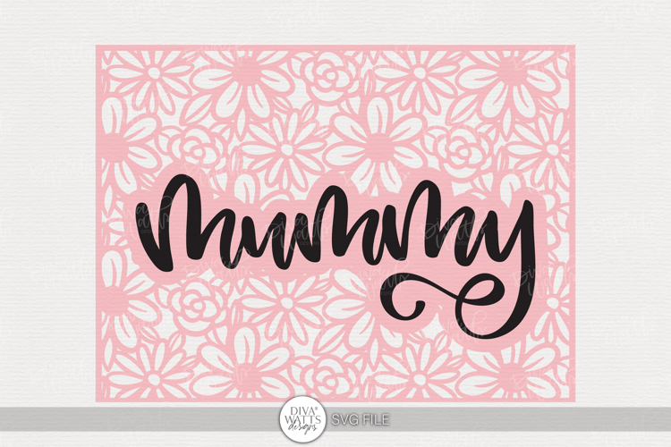 Mummy Floral Frame SVG | Mother’s Day Craft Design