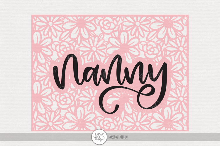 Nanny Floral Frame SVG | Mother’s Day Craft Design