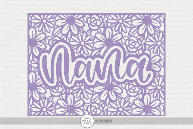 Nana Floral Frame | Mother’s Day Cut File
