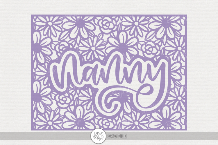 Nanny Floral Cutout Design