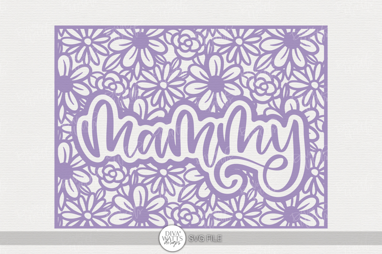 Mammy Floral Cutout Design