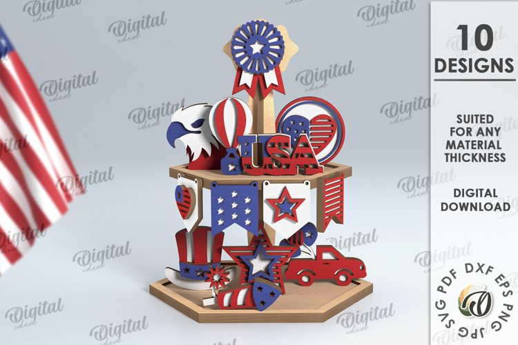American Flag Clipart Image 15