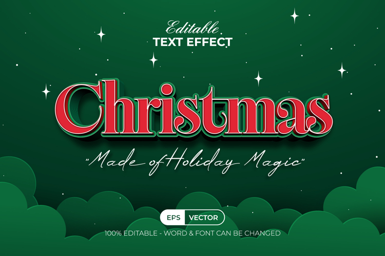 Christmas Text Effect