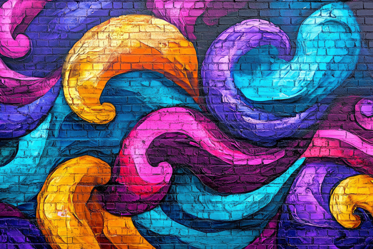 Abstract Designs with Bright Colors Background Wallpaper
