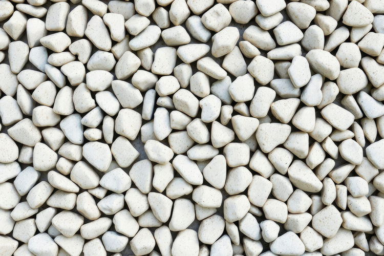White Pebbles Background