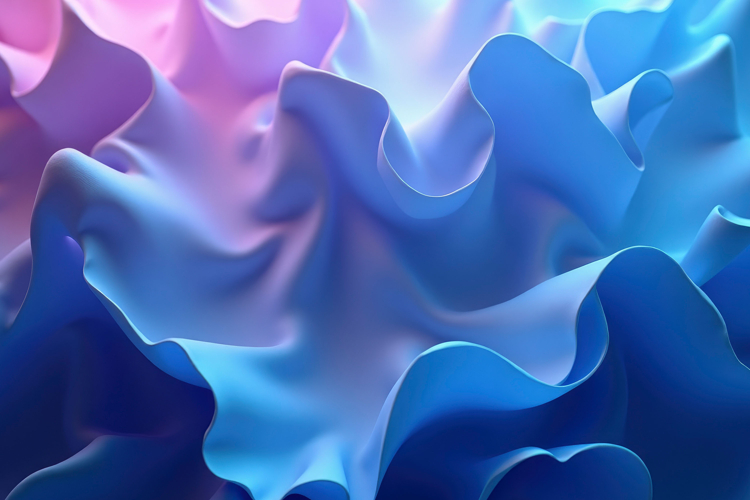Flowing Wavy Silk Background