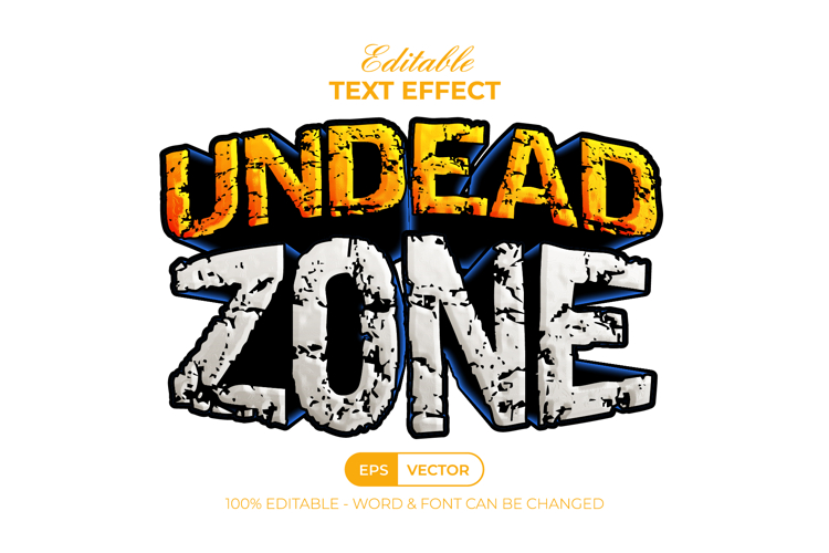Horror Text Effect Sticker Style
