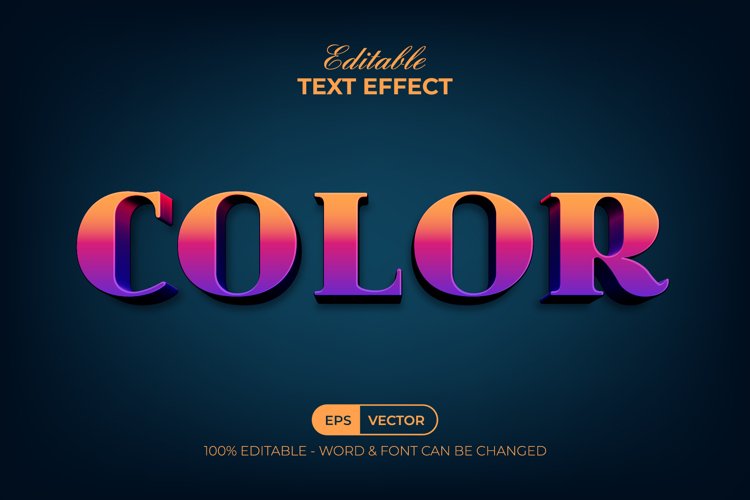 3D Text Effect Colorful Style example image 1