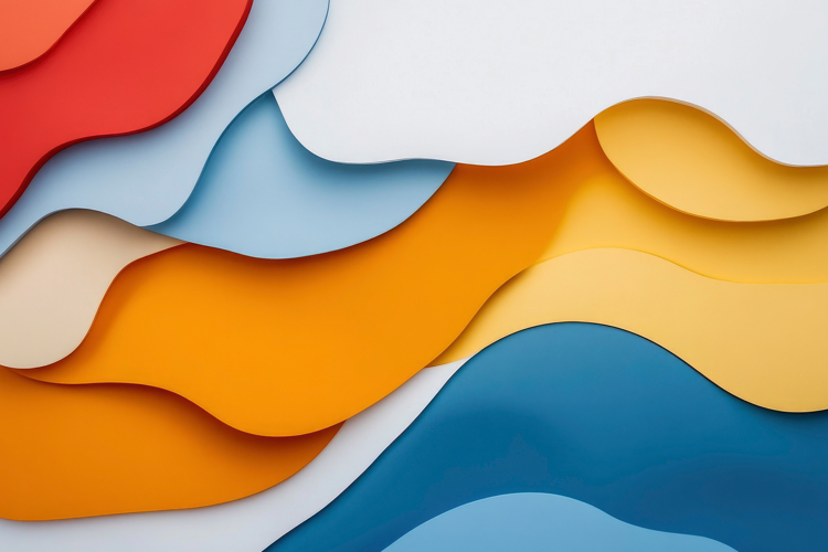 Abstract Wavy Paper Background Wallpaper