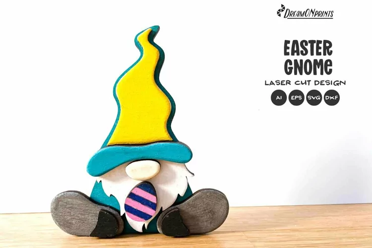 Easter Gnome Laser Cut Design