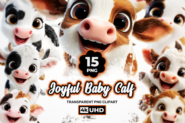 Cute Cartoon Cow Image 6