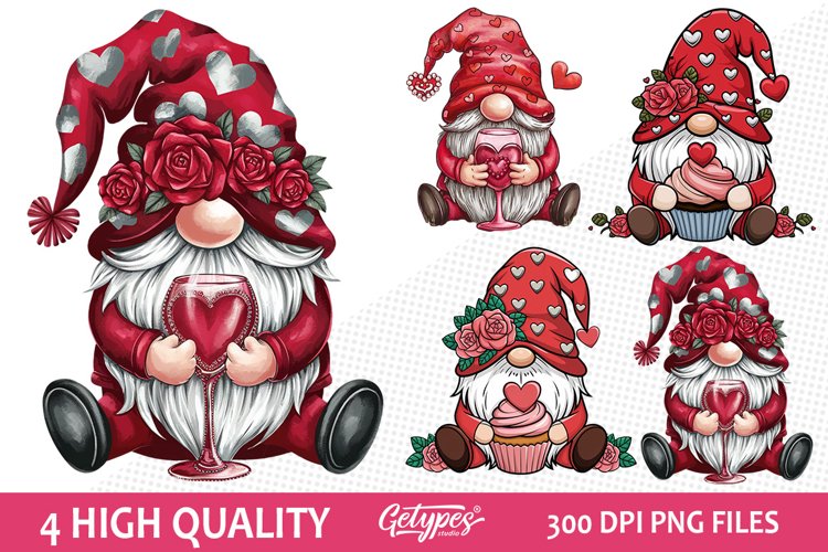 Valentine Gnome Clipart Image 14
