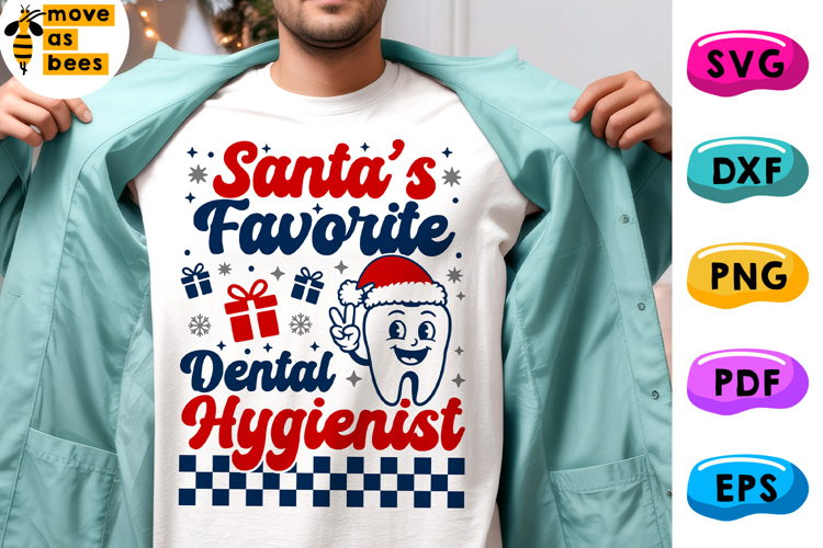 Santas Favorite Dental Hygienist Svg, Png, Christmas Shirt