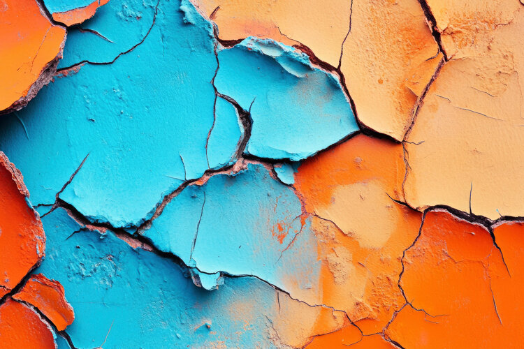 Cracked Paint Background Wallpaper example image 1