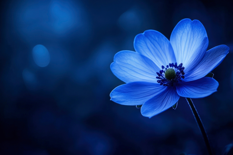 Blue Flowers Clipart Image 19