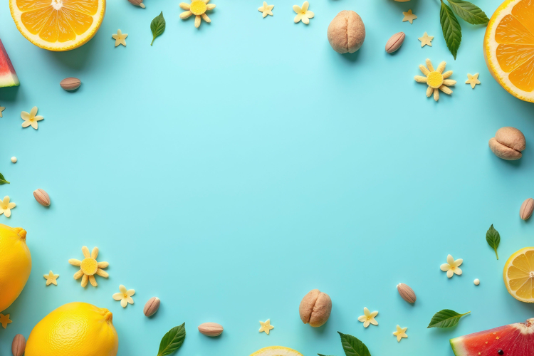 Fruits Boarder Background