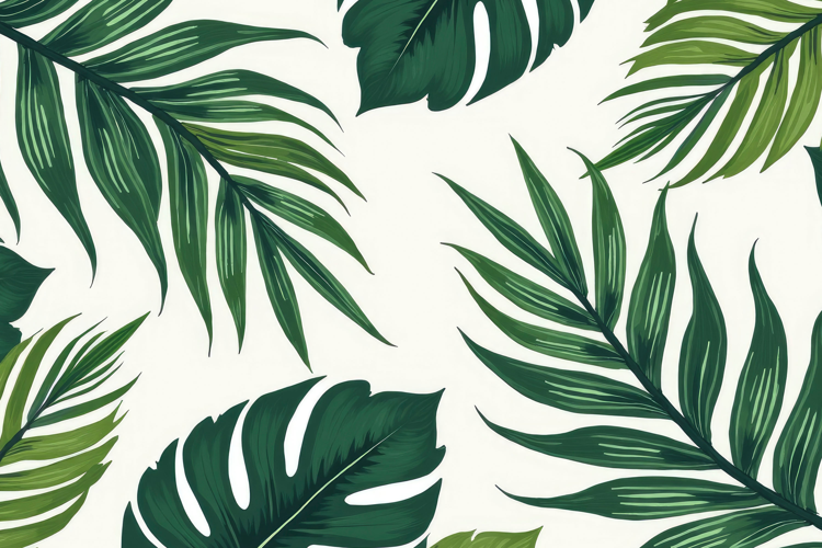 Tropical Leaves Background