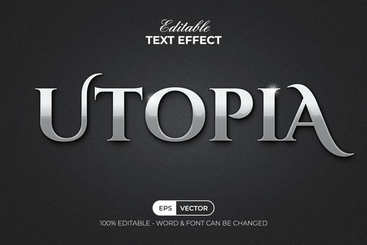 Silver Text Effect