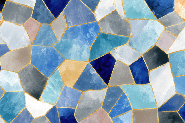 Abstract Geometric Mosaic Pattern Background Wallpaper