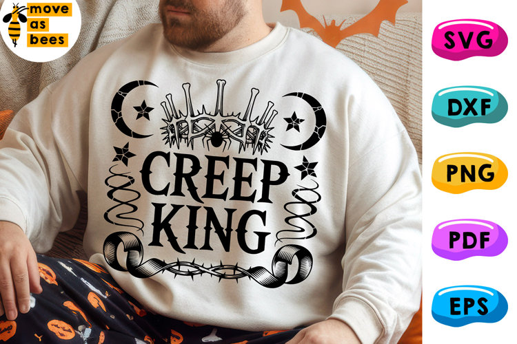 Creep King Svg, Png, Boy, Man Halloween Shirt Svg, Kid Adult